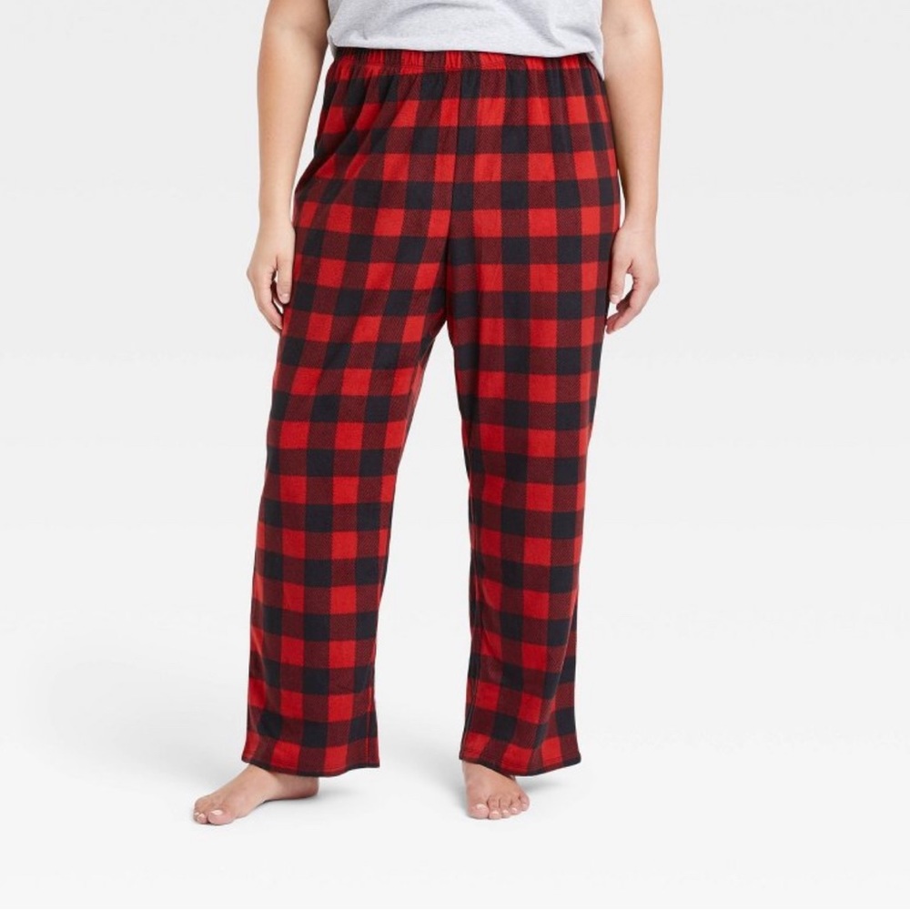 NEW Plaid Fleece Pajama Pants